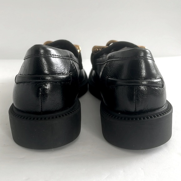 STEVE MADDEN Shoes $100 Karmine Women Flats Oxfords Black Leather Size 7.5M NWT - Picture 11 of 12